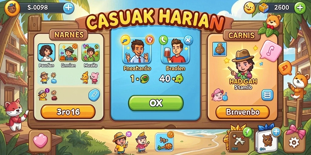 Fitur turnamen untuk kompetisi seru dengan teman.