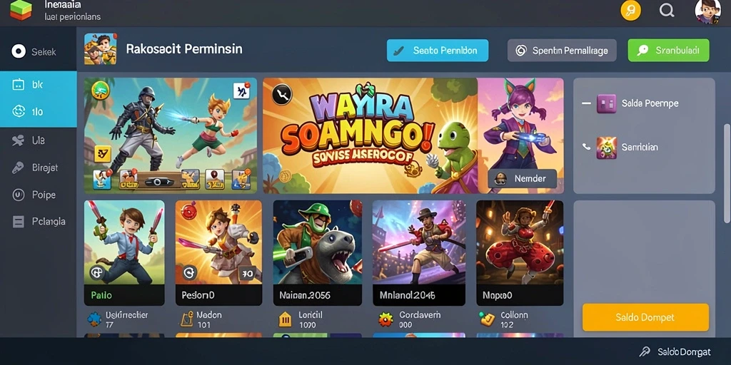 Grafis permainan yang memukau dan berwarna-warni.